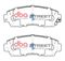 DBA DB1843SS - Street SS Brake Pads, 2 Wheel Set