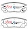 DBA DB1862SS - Street SS Brake Pads, 2 Wheel Set