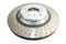 DBA DBA52280SLVXD - Drilled and Dimpled 5000 XD Clear Anodized 2 Piece Brake Rotor with Kangaroo Paw Vanes