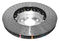 DBA DBA52286SLVXD - Drilled and Dimpled 5000 XD Clear Anodized 2 Piece Brake Rotor with Kangaroo Paw Vanes