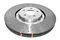 DBA DBA52774SLVXD - Drilled and Dimpled 5000 XD Silver 2 Piece Brake Rotor with Kangaroo Paw Vanes