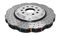 DBA DBA52830WSLVXD - Drilled and Dimpled 5000 XD Clear Anodized 2 Piece Brake Rotor with Kangaroo Paw Vanes
