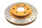 DBA DBA2010X - Drilled and Slotted Street XS Gold Brake Rotor with Kangaroo Paw Vanes