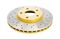 DBA DBA2118X - Drilled and Slotted Street XS Gold Brake Rotor with Kangaroo Paw Vanes