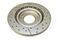 DBA DBA2216X - Drilled and Slotted Street XS Gold Brake Rotor with Kangaroo Paw Vanes