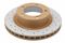 DBA DBA2722EX - Drilled and Slotted Street XS Gold Enshield Coated Brake Rotor with Kangaroo Paw Vanes