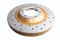 DBA DBA2840X - Drilled and Slotted Street XS Gold Brake Rotor with Kangaroo Paw Vanes
