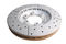 DBA DBA2840X - Drilled and Slotted Street XS Gold Brake Rotor with Kangaroo Paw Vanes