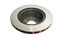 DBA DBA4047 - Smooth-Plain 4000 Black Brake Rotor with Curved Vanes