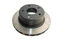 DBA DBA4047 - Smooth-Plain 4000 Black Brake Rotor with Curved Vanes