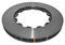 DBA DBA52834.1 - Smooth-Plain 5000 Black Brake Rotor Ring with Kangaroo Paw Vanes