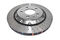 DBA DBA52844SLVXD - Drilled and Dimpled 5000 XD Clear Anodized 2 Piece Brake Rotor with Kangaroo Paw Vanes