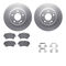 Dynamic Friction 4612-63030 - Brake Kit - Geostop Rotors and 5000 Euro Ceramic Brake Pads with Hardware