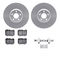 Dynamic Friction 4512-63486 - Brake Kit - Geostop Rotors and 5000 Advanced Brake Pads (Ceramic) with Hardware