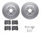 Dynamic Friction 4612-63049 - Brake Kit - Geostop Rotors and 5000 Euro Ceramic Brake Pads with Hardware