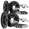 Dynamic Friction 8514-63003 - Brake Kit - Black Zinc Coated Drilled and Slotted Rotors and 5000 Brake Pads with Hardware