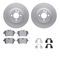 Dynamic Friction 4612-32002 - Brake Kit - Geostop Rotors and 5000 Euro Ceramic Brake Pads with Hardware