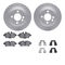 Dynamic Friction 4612-32004 - Brake Kit - Geostop Rotors and 5000 Euro Ceramic Brake Pads with Hardware
