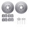 Dynamic Friction 4612-63066 - Brake Kit - Geostop Rotors and 5000 Euro Ceramic Brake Pads with Hardware