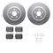 Dynamic Friction 4612-63067 - Brake Kit - Geostop Rotors and 5000 Euro Ceramic Brake Pads with Hardware