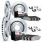 Dynamic Friction 7514-40246 - Brake Kit - Silver Zinc Coated Drilled and Slotted Rotors and 5000 Brake Pads with Hardware