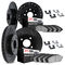 Dynamic Friction 8514-32000 - Brake Kit - Black Zinc Coated Drilled and Slotted Rotors and 5000 Brake Pads with Hardware