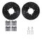 Dynamic Friction 8512-22002 - Brake Kit - Black Zinc Coated Drilled and Slotted Rotors and 5000 Brake Pads with Hardware