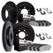 Dynamic Friction 7514-23000 - Brake Kit - Silver Zinc Coated Drilled and Slotted Rotors and 5000 Brake Pads with Hardware