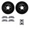 Dynamic Friction 8512-02139 - Brake Kit - Black Zinc Coated Drilled and Slotted Rotors and 5000 Brake Pads with Hardware