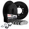 Dynamic Friction 8512-23025 - Brake Kit - Black Zinc Coated Drilled and Slotted Rotors and 5000 Brake Pads with Hardware