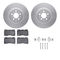 Dynamic Friction 4612-27013 - Brake Kit - Geostop Rotors and 5000 Euro Ceramic Brake Pads with Hardware