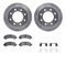 Dynamic Friction 7512-48075 - Brake Kit - Drilled and Slotted Silver Rotors with 5000 Advanced Brake Pads includes Hardware