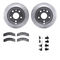 Dynamic Friction 7512-48080 - Brake Kit - Drilled and Slotted Silver Rotors with 5000 Advanced Brake Pads includes Hardware
