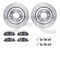 Dynamic Friction 7512-03447 - Brake Kit - Drilled and Slotted Silver Rotors with 5000 Advanced Brake Pads includes Hardware