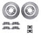 Dynamic Friction 7512-02139 - Brake Kit - Drilled and Slotted Silver Rotors with 5000 Advanced Brake Pads includes Hardware