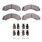 Dynamic Friction 1400-0825-01 - Ultimate Duty Performance Brake Pads with Hardware