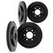 Dynamic Friction 8004-47107 - Drilled and Slotted-Black Rotors