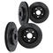 Dynamic Friction 8004-52015 - Drilled and Slotted-Black Rotors