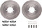 Dynamic Friction 6212-44004 - Brake Kit - Quickstop Rotors and Heavy Duty Brake Pads With Hardware