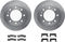 Dynamic Friction 6212-46187 - Brake Kit - Quickstop Rotors and Heavy Duty Brake Pads With Hardware