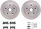 Dynamic Friction 6212-47110 - Brake Kit - Quickstop Rotors and Heavy Duty Brake Pads With Hardware