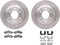 Dynamic Friction 6212-48043 - Brake Kit - Quickstop Rotors and Heavy Duty Brake Pads With Hardware
