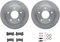 Dynamic Friction 6212-48102 - Brake Kit - Quickstop Rotors and Heavy Duty Brake Pads With Hardware