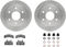 Dynamic Friction 6212-48117 - Brake Kit - Quickstop Rotors and Heavy Duty Brake Pads With Hardware