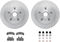 Dynamic Friction 6212-48174 - Brake Kit - Quickstop Rotors and Heavy Duty Brake Pads With Hardware