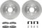 Dynamic Friction 6212-48313 - Brake Kit - Quickstop Rotors and Heavy Duty Brake Pads With Hardware