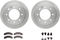 Dynamic Friction 6212-48070 - Brake Kit - Quickstop Rotors and Heavy Duty Brake Pads With Hardware