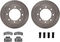 Dynamic Friction 6212-48087 - Brake Kit - Quickstop Rotors and Heavy Duty Brake Pads With Hardware