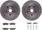 Dynamic Friction 6212-48111 - Brake Kit - Quickstop Rotors and Heavy Duty Brake Pads With Hardware
