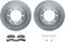Dynamic Friction 6212-48144 - Brake Kit - Quickstop Rotors and Heavy Duty Brake Pads With Hardware